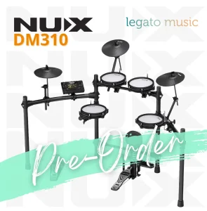 Complete NUX DM310 mesh head electronic drum kit with stand and pedals pre-order at Legato music school